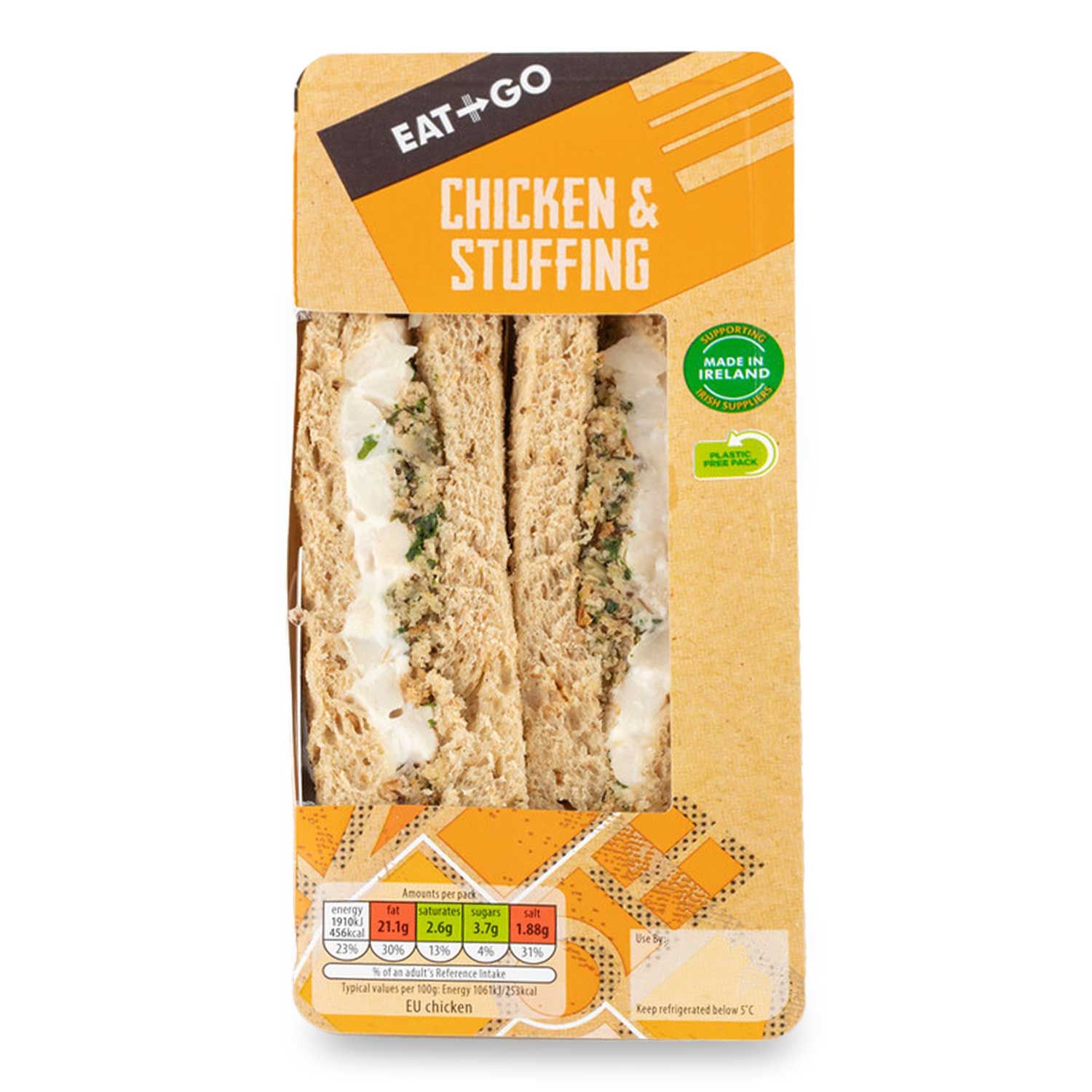 Chicken & Stuffing Sandwich 180g Eat & Go